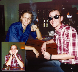 In these photos provided by the Tobacco Institute, an average-looking nobody (inset) becomes a really cool guy, simply by sitting near a smoker.